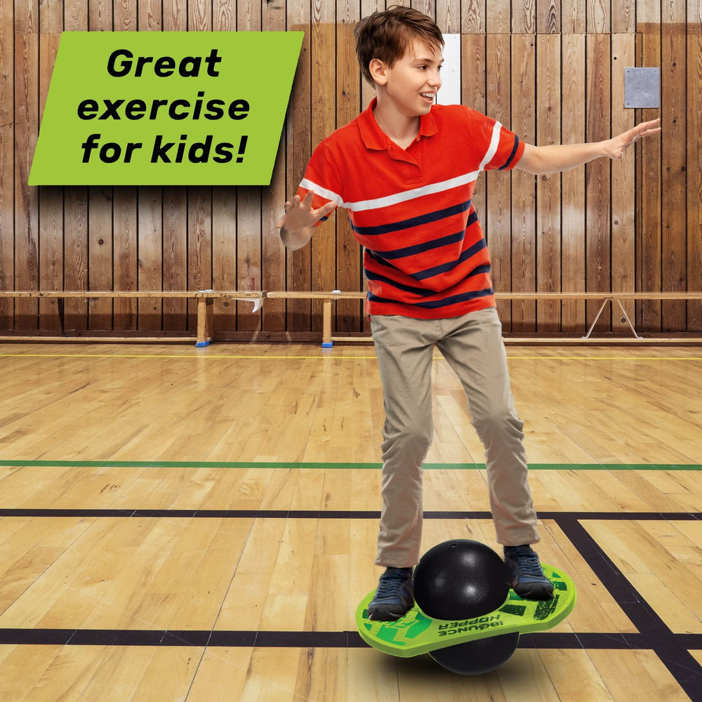 New Bounce Pogo Ball outdoor play scene highlights safe, active fun.