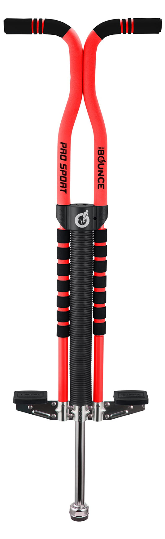 New Bounce Pogo Stick Kids foam handles provide secure grip during playful bouncing.