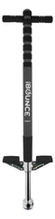 New Bounce pogo stick front view shows a sturdy frame for active play in kids 40–80 lbs.