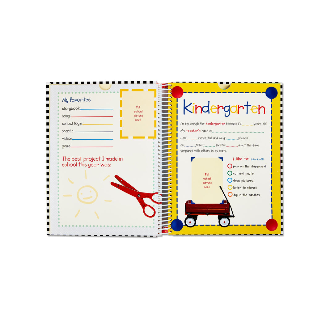 New Seasons deluxe keepsake album grade pages for preschool through high school photos
