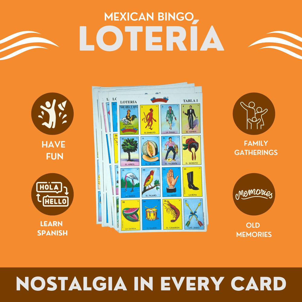 New To Town Lotería Spanish vocabulary cards support natural learning.