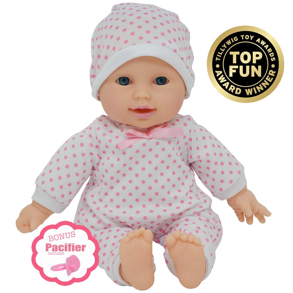 The New York Doll Collection pacifier-included doll for nurturing playtime.