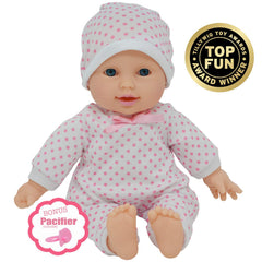 The New York Doll Collection pacifier-included doll for nurturing playtime.