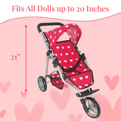 The New York Doll Collection 21-inch foldable frame for easy transport and travel.