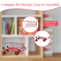 The New York Doll Collection pivoting-front-wheels replicate real-store maneuverability for smooth pushing.