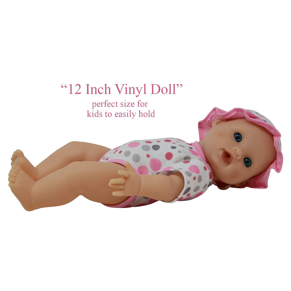 The New York Doll Collection posable-arms-legs doll offers lifelike sit-and-play moments.