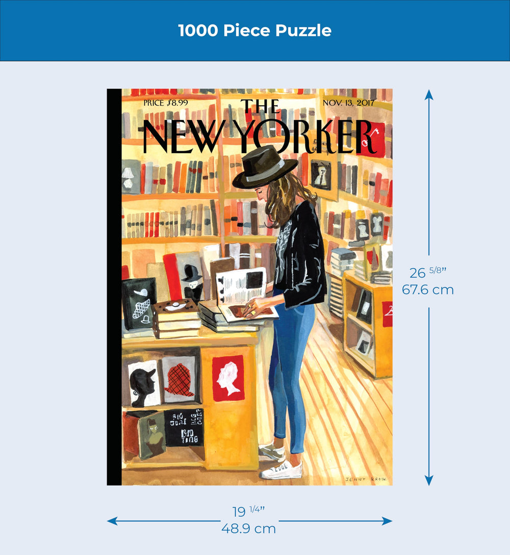 Made-in-USA label on New York Puzzle Company packaging signaling local craftsmanship.
