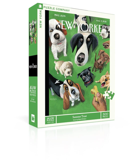 New York Puzzle Company New Yorker Summer Treat cover art puzzle for collectors and fans.
