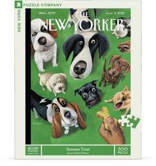 New York Puzzle Company New Yorker Summer Treat random die-cut pieces for an engaging challenge.