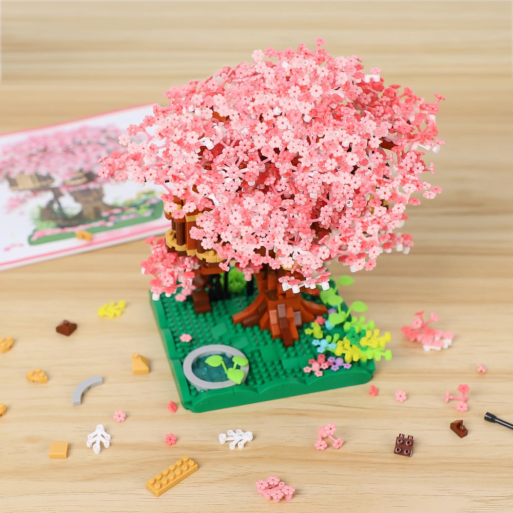 NEWABWN Cherry Blossom Bonsai Tree House packaging box makes a ready gift