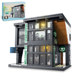 NEWABWN City Coffee House two-floor layout showcasing cozy cafe setup for creative play