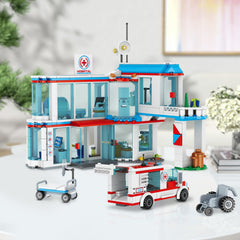 NEWABWN City Hospital STEM building-guide helps kids master step-by-step construction.