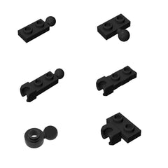 Newbeoding 1x2 building plate with ball end for flexible brick connections.