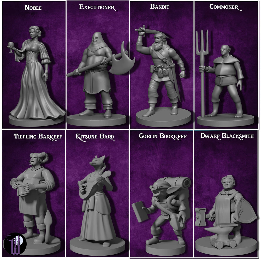 Newcombie Wildspire 29 townfolk alchemist figure sparks alchemy scenes and puzzle quests
