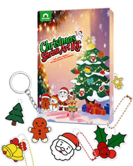 NewFamily Christmas Shrink Art Kit with six pieces for quick kid-friendly crafts.
