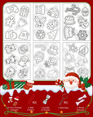 NewFamily pre-cut Christmas design sheets enable mess-free, ready-to-color crafting.