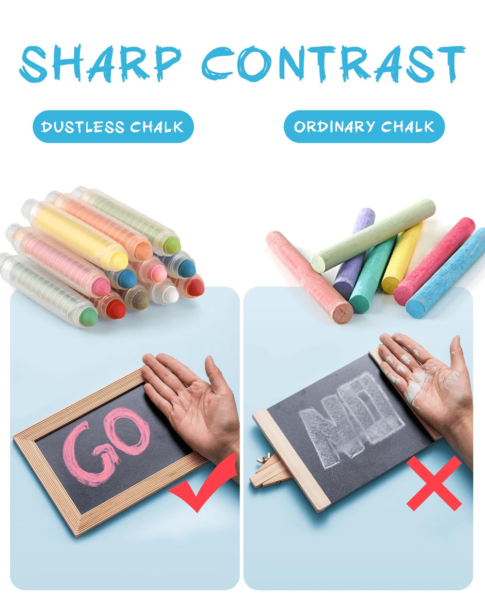 NewFamily safe non-toxic chalk pack for worry-free learning and fun