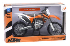 NewRay KTM 350SX-F die-cast model, front detail with authentic KTM colors