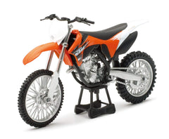 NewRay KTM 350SX-F die-cast model, side view for display collection