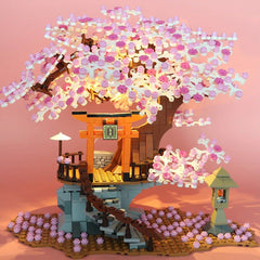 NEWRICE Shrine Gate Nameplate LED lamp adds warm display lighting.