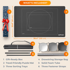 Newverest non-slip bottom keeps the puzzle mat steady on any surface