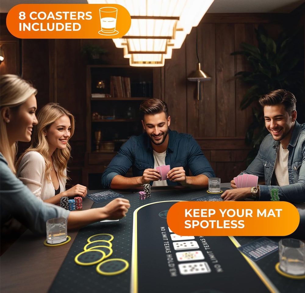 Newverest poker top quick-reference cards show hands at a glance for focused play