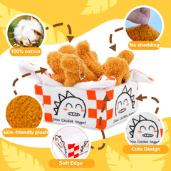 NEWYANG Chicken Nugget Plush Velociraptor adds playful decor and hugs