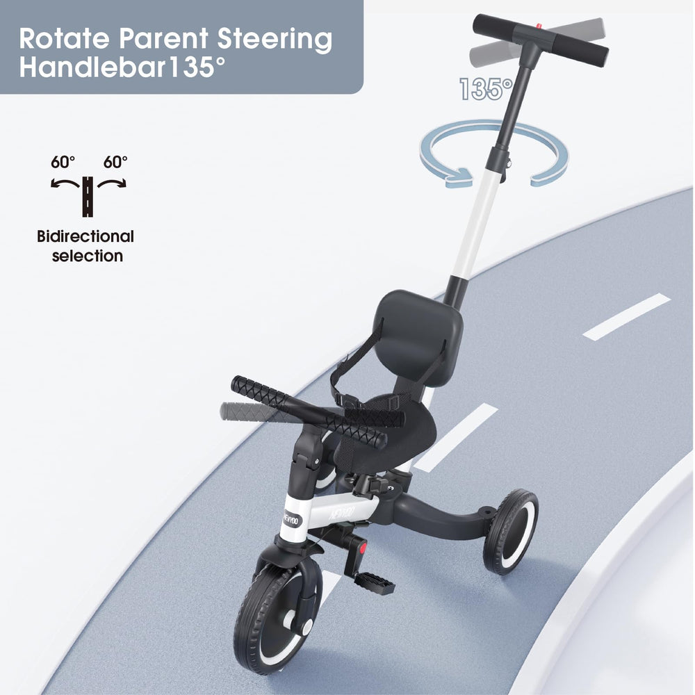 Newyoo adjustable handlebar, seat, and pedals grow with your child