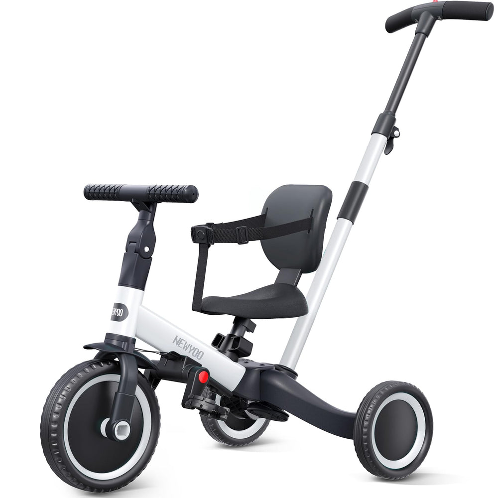 Newyoo Toddler Bike front view showing a safe starter design for young riders