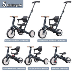 Newyoo TR007 push-handle mode helps parent-assisted riding