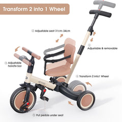 Newyoo TR007 push handle demonstrates 135-degree steering for easy control.