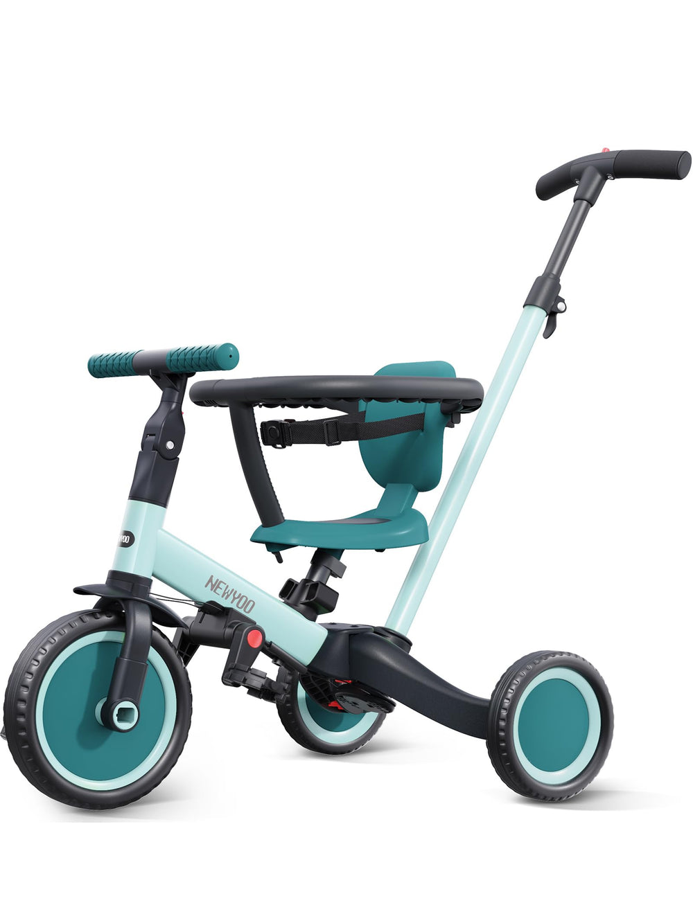 newyoo TR008 push handle steering supports guided riding with parent supervision