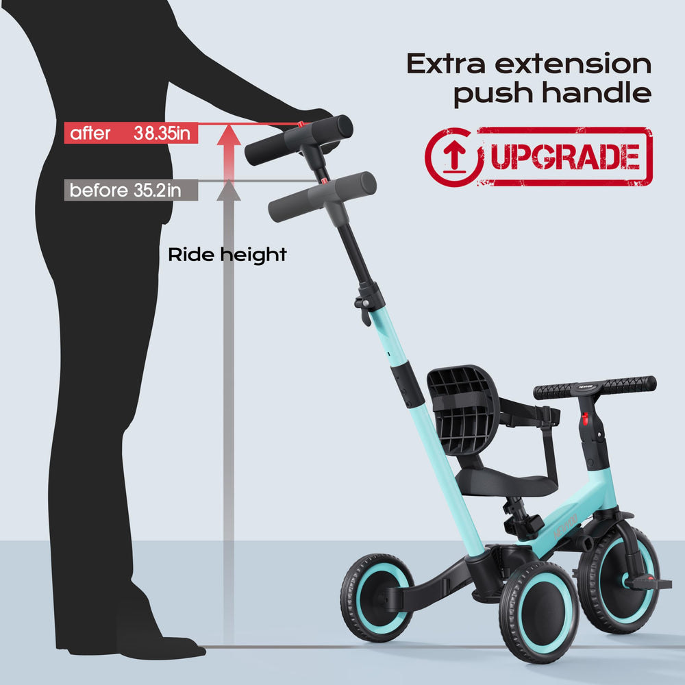 newyoo tricycle EVA wheels delivering a smooth ride