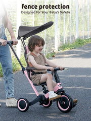 newyoo tricycle pink six-in-one mode for growing stages