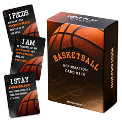 Next Play Mindset card deck affirmations boosts focus before workouts.