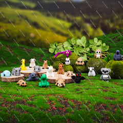 Next Stop M panda figurine with movable limbs for desk decor and storytelling