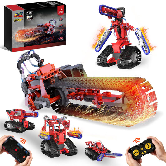 NEXTJOY chainsaw robot model for hands on 5 in 1 engineering play