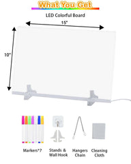 NEYSXYU LED note board four lighting modes for mood-driven creativity