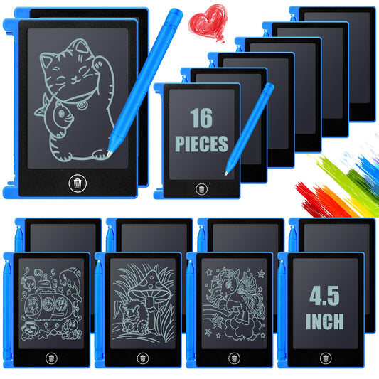 Nezyo blue mini LCD writing tablet for kids, perfect for mess-free doodling.