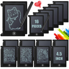 Nezyo mini LCD writing tablet 4.5-inch black front view for portable drawing.