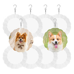 Ngdiluxury 8-inch sublimation wind spinner blank ready for personalized art.