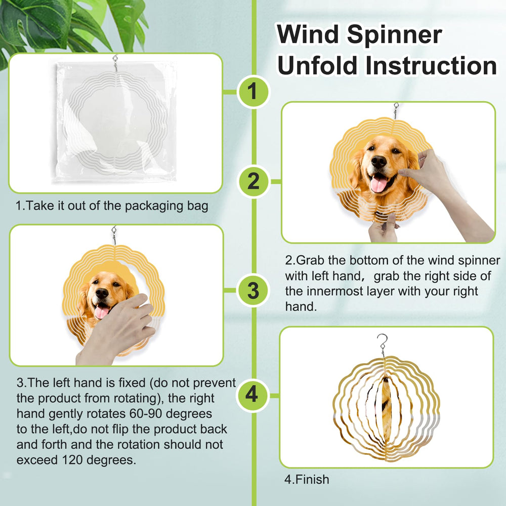 Ngdiluxury weather-resistant wind spinner suitable for yard or porch displays.