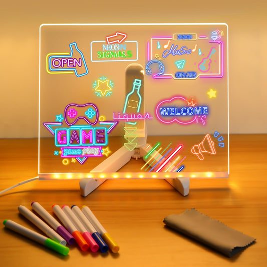 Niaoyun LED Note Board with Colors glowing mode for vibrant messages.