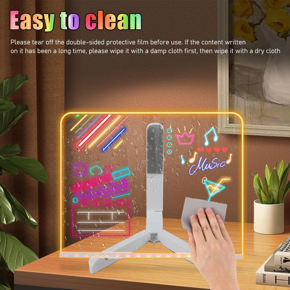 Niaoyun LED note board on tripod provides stable display.