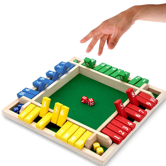 Nicecho Shut The Box game board ready for family play and social fun.