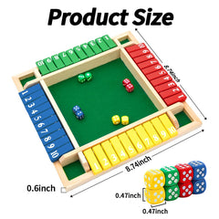 Nicecho Shut The Box dice colors add visual appeal for quick math cues.