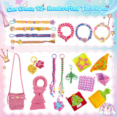 Kids weaving bracelets on table with Nicella kit, promoting focus and coordination