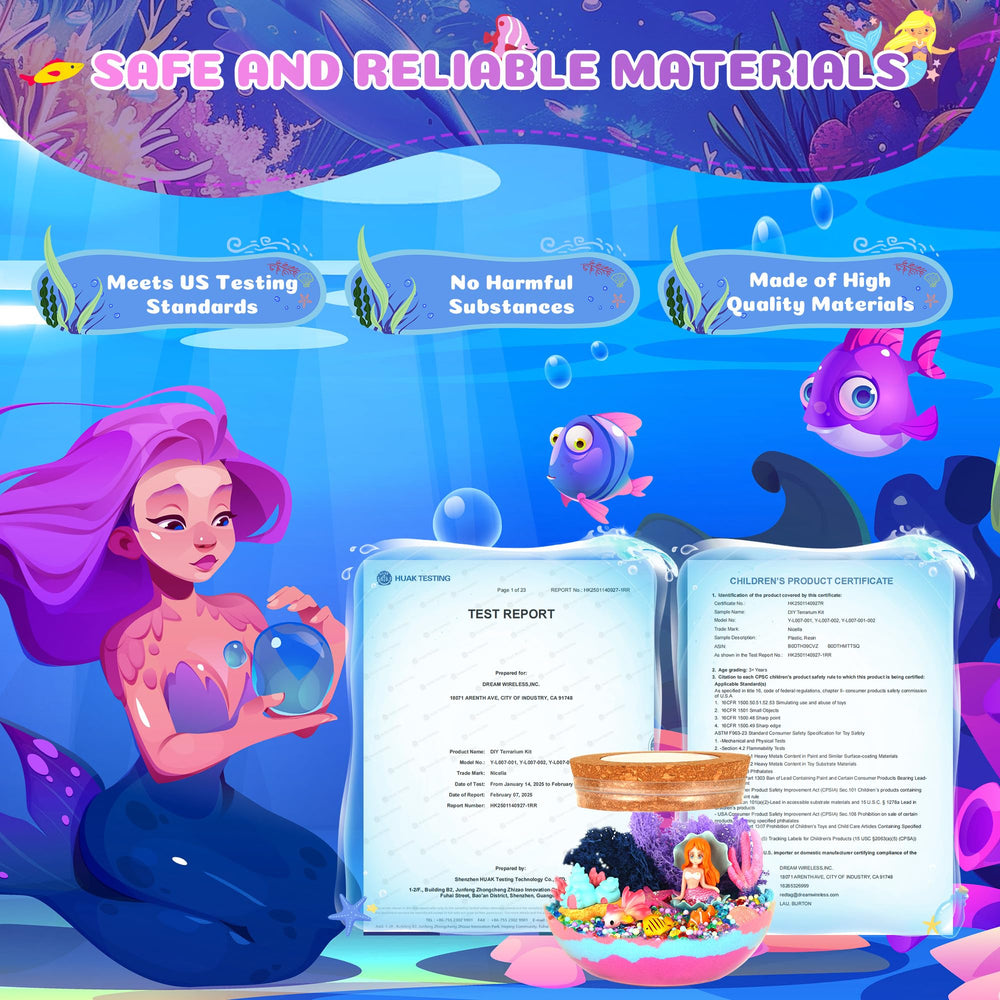 Nicella Mermaid Magic sand colors offer eco-friendly hues for immersive underwater scenes
