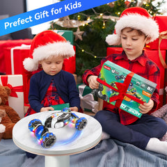 Nicella RC stunt car gift-pack ready for birthdays and holidays.