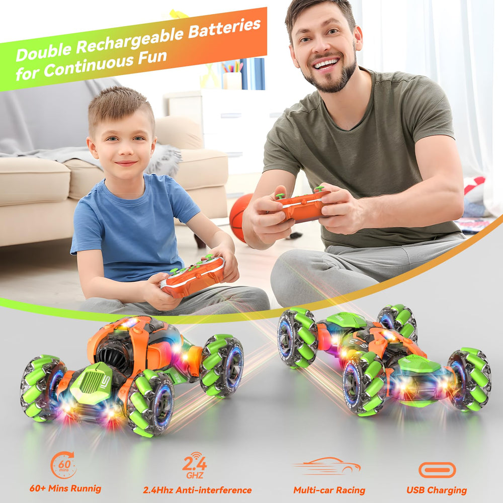 Nicella RC car off-road tires tackling sand grass and carpet alike